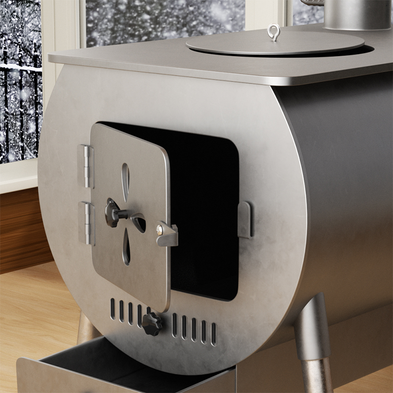 Medium Round Belly Windmill Door Stove
