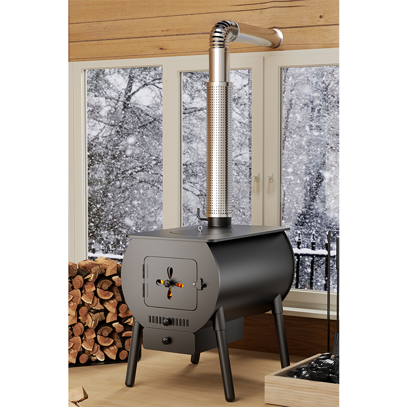 Large Round Belly Windmill Door Stove