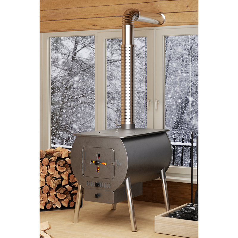 Large Round Belly Windmill Door Stove