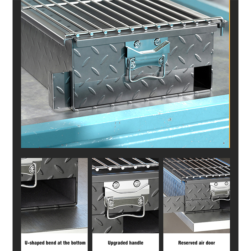 Commercial 120*20 Charcoal Tank + Grill