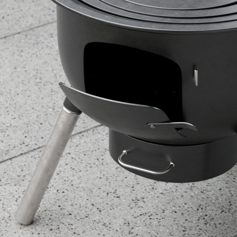 What is the core structural design optimization direction of thickened integrated stove wood stove?